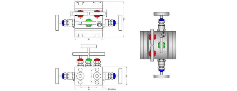 Pipe Gauge 90° Syphon Main View